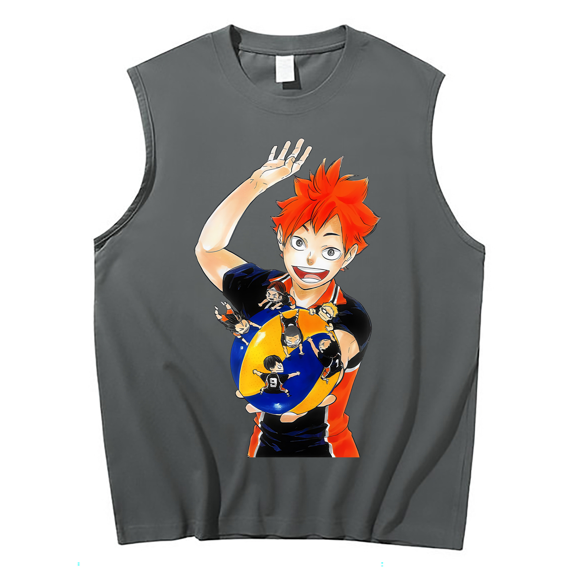 （画像用） ハイキュー!! Haikyu!! コットン100％タンクトップ（フロントプリント）